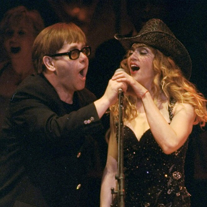 Madonna Sets Record Straight on Elton John Feud Madonna, Elton John